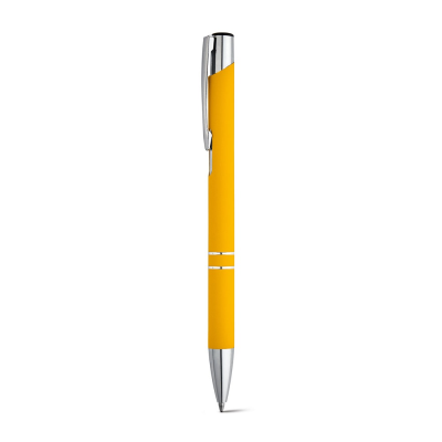 BETA SOFT SOFT TOUCH ALUMINIUM METAL BALL PEN in Yellow
