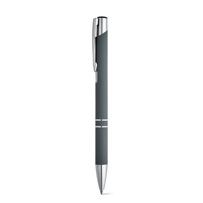 Picture of BETA SOFT SOFT TOUCH ALUMINIUM METAL BALL PEN in Grey
