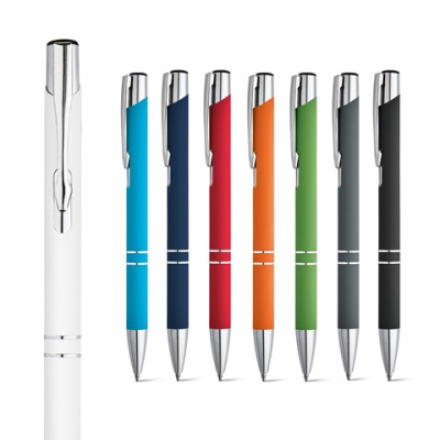 Picture of BETA SOFT SOFT TOUCH ALUMINIUM METAL BALL PEN.