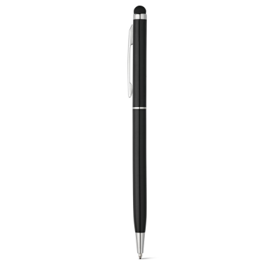 Picture of ZOE BK BALL PEN with Touch Tip in Aluminium Metal in Black