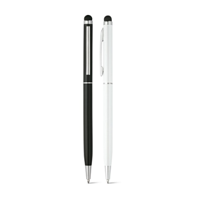 Picture of ZOE BK BALL PEN with Touch Tip in Aluminium Metal.