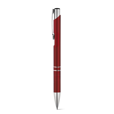 Picture of BETA BK ALUMINIUM METAL BALL PEN with Clip in Burgundy