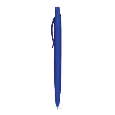 Picture of CAMILA WHEAT STRAW FIBRE AND ABS BALL PEN with Clip in Royal Blue