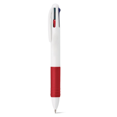 OCTUS BALL PEN with 4 in 1 Multi Colour Writing in Red