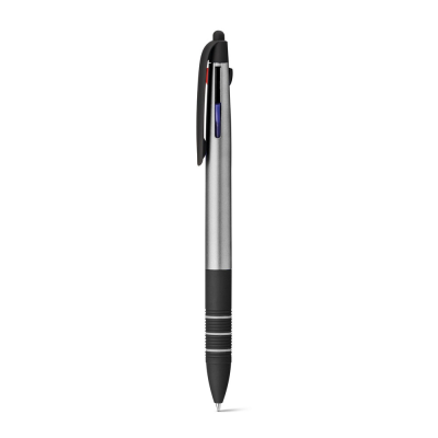 MULTIS MULTIFUNCTION BALL PEN with 3 in 1 Writing in Satin Silver