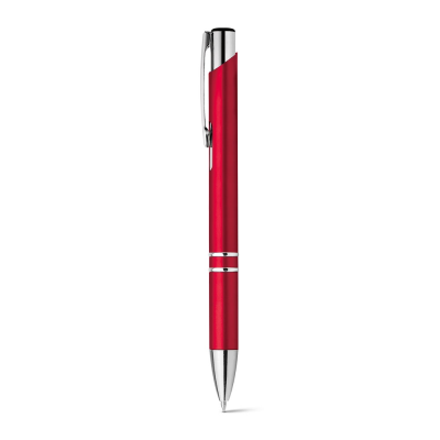 Picture of BETA PLASTIC ABS BALL PEN with Metal Clip in Red