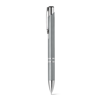 Picture of BETA PLASTIC ABS BALL PEN with Metal Clip in Pale Grey
