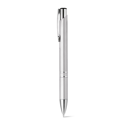 Picture of BETA PLASTIC ABS BALL PEN with Metal Clip in Satin Silver