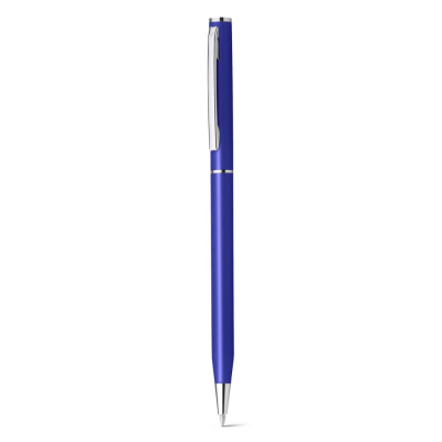 Picture of LESLEY METALLIC ALUMINIUM METAL BALL PEN with Clip & Twist Mechanism in Blue