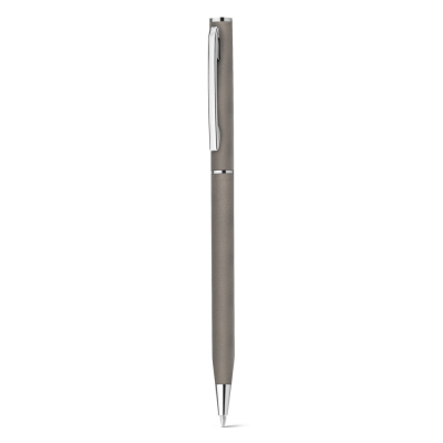 Picture of LESLEY METALLIC ALUMINIUM METAL BALL PEN with Clip & Twist Mechanism in Gun Metal