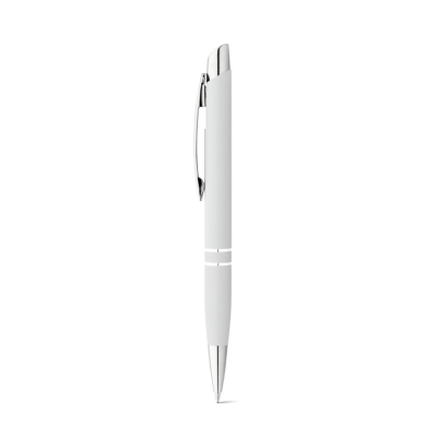 Picture of MARIETA SOFT ALUMINIUM METAL BALL PEN with Clip in White