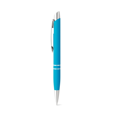 Picture of MARIETA SOFT ALUMINIUM METAL BALL PEN with Clip in Light Blue