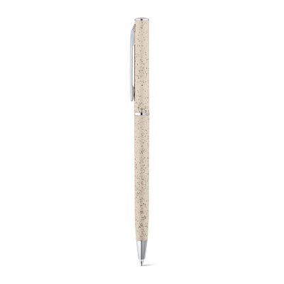 Picture of DEVIN BALL PEN with Wheat Straw Fibre & ABS with Twist Mechanism in Light Natural