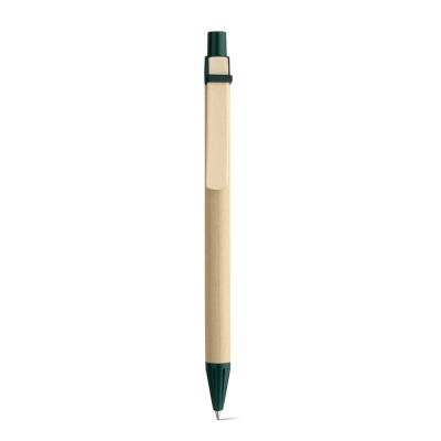 Picture of NAIROBI KRAFT PAPER BALL PEN with Wood Clip in Green