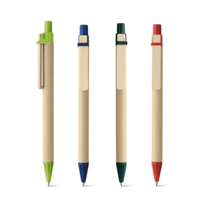 Picture of NAIROBI KRAFT PAPER BALL PEN with Clip.