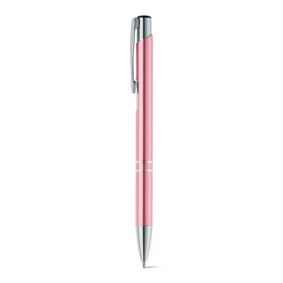 Picture of BETA ALUMINIUM METAL BALL PEN with Clip in Light Pink