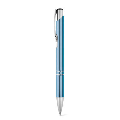 Picture of BETA ALUMINIUM METAL BALL PEN with Clip in Light Blue