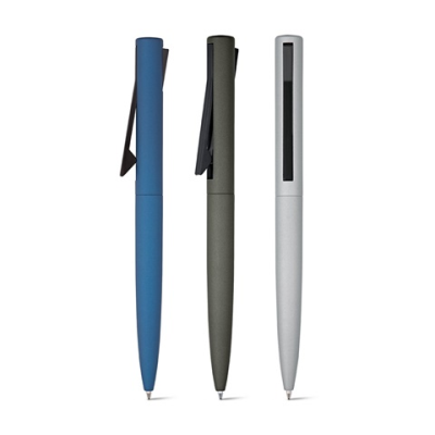 Picture of CONVEX ALUMINIUM METAL AND ABS BALL PEN with Clip