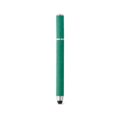 Picture of PAPYRUS BALL PEN in Paper Kraft & ABS with Touch Tip in Green