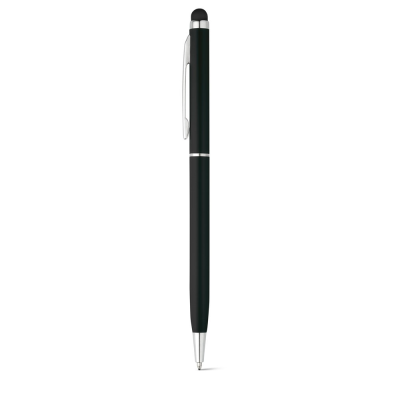 Picture of ZOE ALUMINIUM METAL BALL PEN with Twist Mechanism & Touch Tip in Black