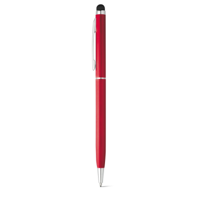 Picture of ZOE ALUMINIUM METAL BALL PEN with Twist Mechanism & Touch Tip in Red