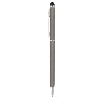 Picture of ZOE ALUMINIUM METAL BALL PEN with Twist Mechanism & Touch Tip in Gun Metal