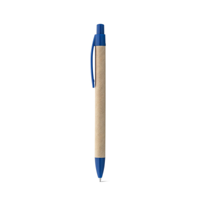 Picture of REMI BALL PEN MADE FROM 100% RECYCLED PAPER with Clip in Blue