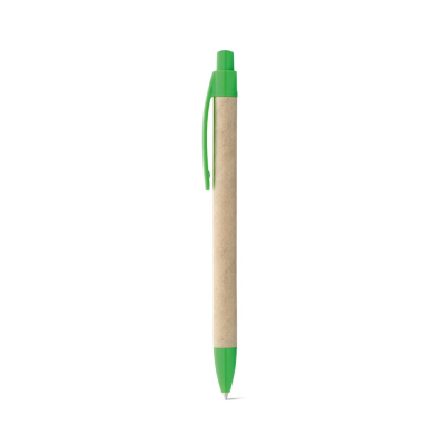 Picture of REMI BALL PEN MADE FROM 100% RECYCLED PAPER with Clip in Green