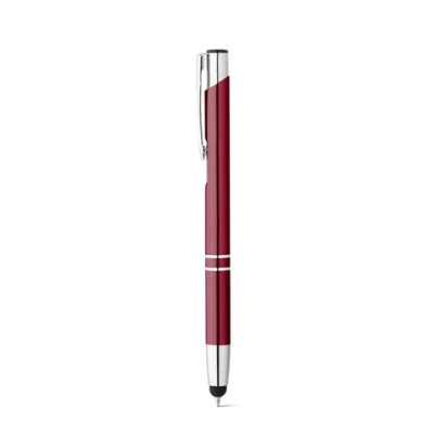 Picture of BETA TOUCH BALL PEN in Aluminium Metal in Burgundy