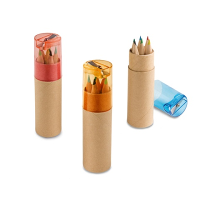 Picture of ROLS PENCIL BOX with 6 Colour Pencil Set