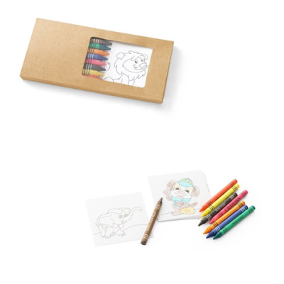 Picture of JAGUAR COLOURING SET with 8 Crayons