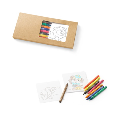 Picture of JAGUAR COLOURING SET with 8 Crayons