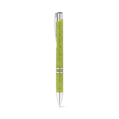Picture of BETA WHEAT STRAW FIBRE AND ABS BALL PEN with Clip in Pale Green