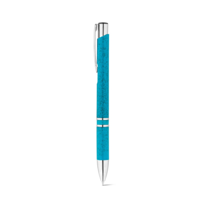 Picture of BETA WHEAT STRAW FIBRE AND ABS BALL PEN with Clip in Light Blue