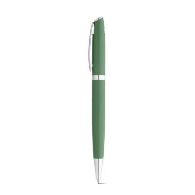 Picture of RE-LANDO-SET ROLLER AND BALL PEN SET with Recycled Aluminium Metal in Green