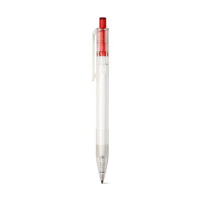 Picture of HARLAN RPET BALL PEN with Colour Button in Red