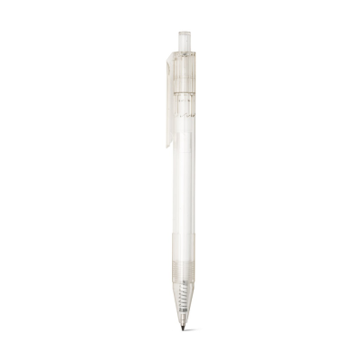 Picture of HARLAN RPET BALL PEN with Colour Button in Clear Transparent