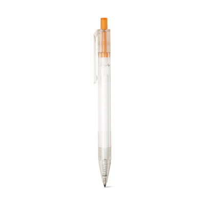 Picture of HARLAN RPET BALL PEN with Colour Button in Orange