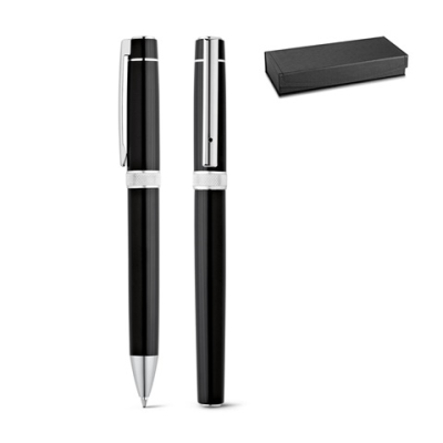 Picture of DOURO ROLLER PEN AND BALL PEN SET in Metal