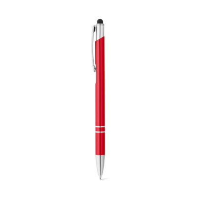 Picture of GALBA ALUMINIUM METAL BALL PEN with Touch Tip & Clip in Red