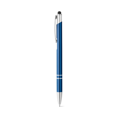 Picture of GALBA ALUMINIUM METAL BALL PEN with Touch Tip & Clip in Royal Blue