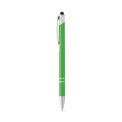 Picture of GALBA ALUMINIUM METAL BALL PEN with Touch Tip & Clip in Pale Green