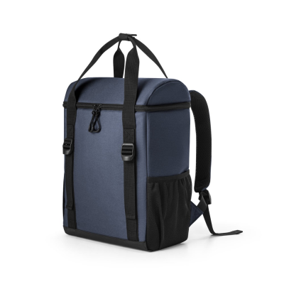 Picture of ROMA L THERMAL INSULATED BACKPACK RUCKSACK PADDED in Recycled Polyester 600D Ripstop 16 L in Blue