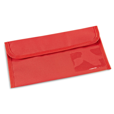 Picture of AIRLINE 600D TRAVEL DOCUMENT BAG in Red
