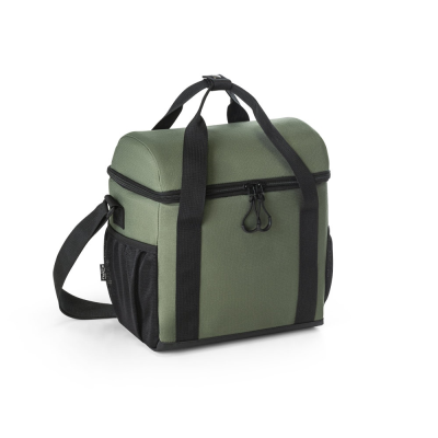 Picture of ROMA M PADDED COOL BAG in Recycled Polyester 600D Ripstop 11 L in Dark Green