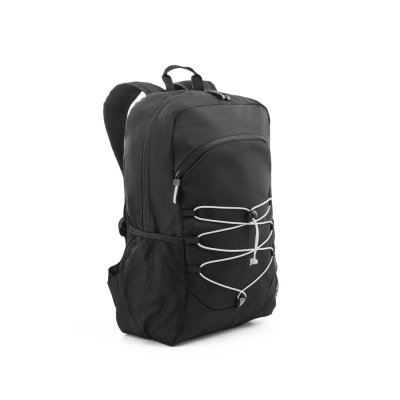 Picture of DELFOS BACKPACK RUCKSACK 300D RECYCLED POLYESTER in Black