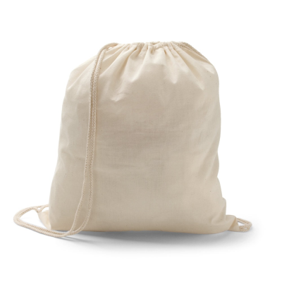 Picture of HANOVER 100% COTTON DRAWSTRING BAG in Light Natural