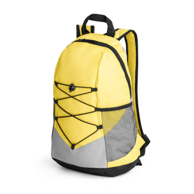 Picture of TURIM II 600D RECYCLED POLYESTER BACKPACK RUCKSACK in Yellow