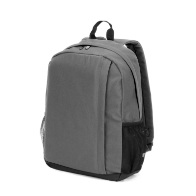 LIVERPOOL HIGH DENSITY 600D RECYCLED POLYESTER LAPTOP BACKPACK RUCKSACK 15 INCH in Grey