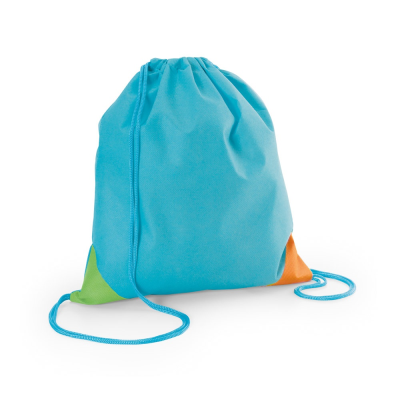 Picture of BISSAYA COLOURFUL NON-WOVEN DRAWSTRING BAG in Light Blue